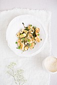 Gnocchi with peas and thyme