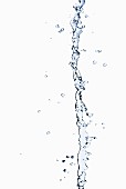 Wassersplash vor weißem Hintergrund