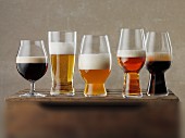 Verschiedene Bier im Glas
