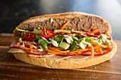 Banh mi (sandwich with carrots and coriander, Vietnam)