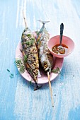 Pla Ooh Yang (whole grilled tuna fish, Thailand)