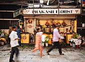 A flower stall (Mumbai, India)