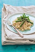Asparagus risotto with chervil