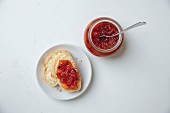 Barberry and apple jam