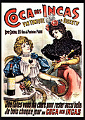 Postcard advertising Coca des Incas