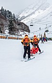Ski resort rescue team
