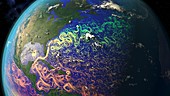 Gulf Stream and Atlantic ocean currents