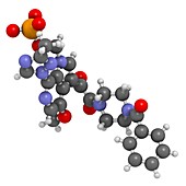 Fostemsavir HIV drug molecule