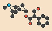 Atropine drug molecule