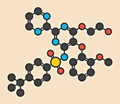 Bosentan drug molecule