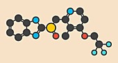 Dexlansoprazole drug molecule