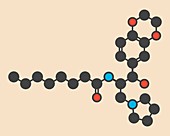Eliglustat Gaucher's drug molecule