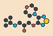 Timolol drug molecule