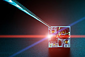 Microchip on printed circuit board