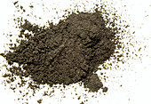 View of a pile of carbon powder