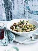 Fettucine mit Grünkohl und Pecorino