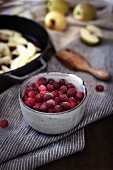 Cranberries als Zutat für Apfel- Cobbler