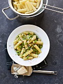 Pasta with a broccoli and anchovy sauce