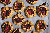 Mini berry galettes (seen from above)