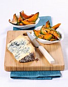 Roasted pumpkin with time and Malghesino cheese