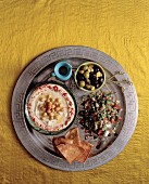 Mezze (a selection of small dishes, Lebanon)