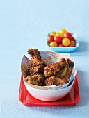 African-style fried chicken wings