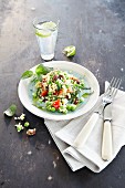 Couscous salad with peas