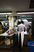 Tsukiji fish market in Tokyo, Japan