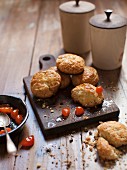 American biscuits with candied cherries