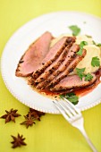 Duck breast with star anise