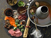 Asiatisches Feuertopf-Fondue