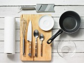 Kitchen utensils for making mushroom carpaccio