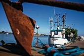 Hafen Böda mit einer für Schweden recht guten Fisch'N'Chips Bude, Südschweden