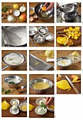 Mango-, Minz- und Zitroneneis zubereiten
