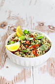 Couscous salad with tomatoes and peppermint