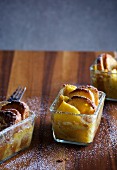 Bread-and-butter pudding with pineapple