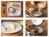 How to prepare creamed rice with banana and cocoa
