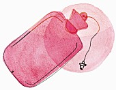 An illustration of a hot water bottle