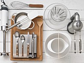 Kitchen utensils for making fruit cream