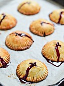Mini pies with a sour cherry filling