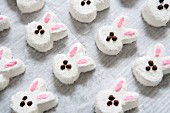 Home-made marshmallow Easter bunnies