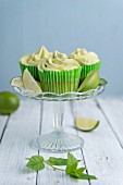 Lime cupcakes with lime frosting