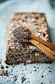 Bread with chia seeds, linseeds and nuts