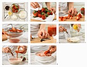 How to prepare cold strawberry soup