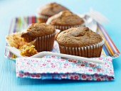 Carrot and almond muffins