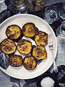 Grilled shitake mushrooms with umami butter