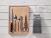 Kitchen utensils for making spreads