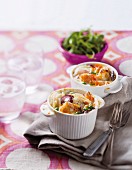 Potato and haddock gratin