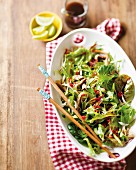 Asian steak salad with spicy chilli dressing