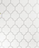 Wallpaper with a tile pattern in shades of grey